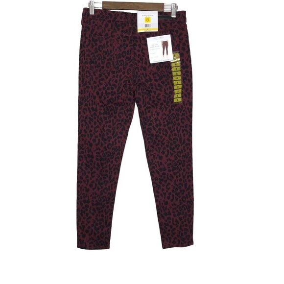Social Standard by Sanctuary NWT Red Cheetah Mid Rise Ankle Skinny Pants Size 8 - Picture 2 of 12